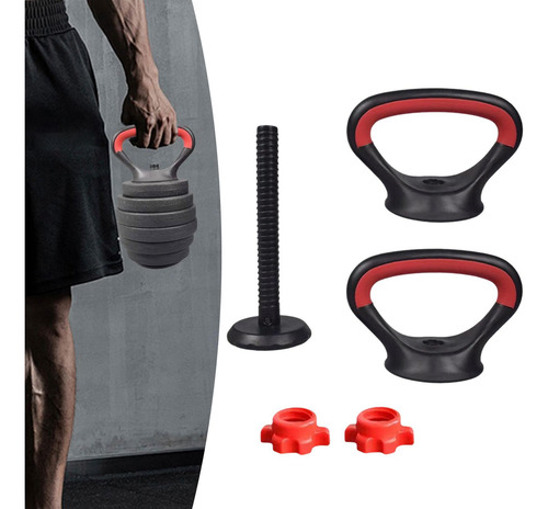 Accesorio De Peso Kettle, Agarre De Mango De Barra Y Tuerca