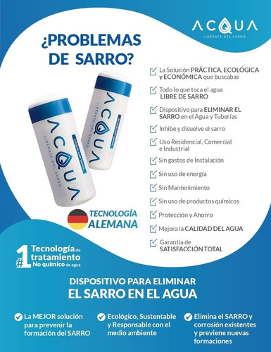Acqua Libérate Del Sarro Para Cisterna/aljibe De 5,000 Litrs