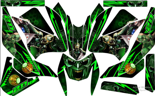 Stickers Para Dm200 A-duende Verde