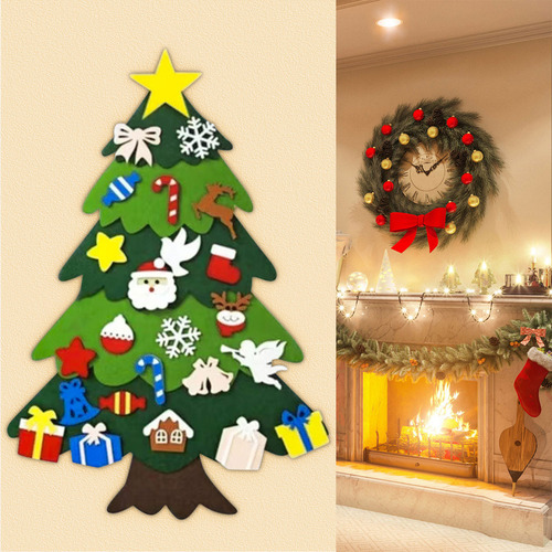 Decoração De Natal Splicing 25 Accessories Tree Calendar H