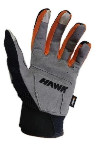 Imagen 5 de 8 de Guantes Hawk Fit Orange Riccia Motos