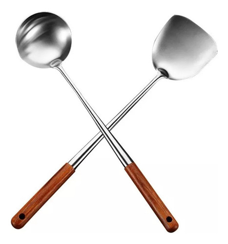 V A Juego De Herramientas Con Espátula Y Cucharón For Wok De