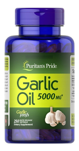 Garlic 5000mg Aceite De Ajo 5000mg 250 Cápsulas