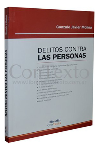 Delitos Contra Las Personas - Molina, Gonzalo J