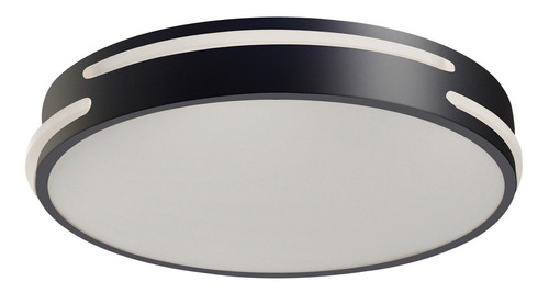 Moderno Plafón Led Luz Fría, Dlp096led-f, Calux Color Negro