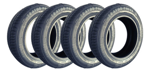 Kit 4 Pneu 185/60/15 Remold Com Borracha Vipal E Garantia