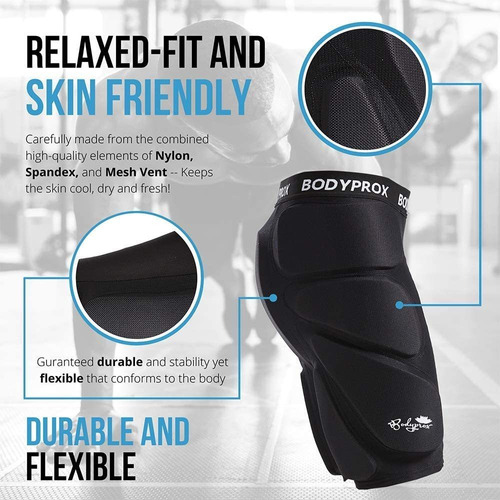 Bodyprox Protectores Cortos Acolchados Para Snowboard, Skate