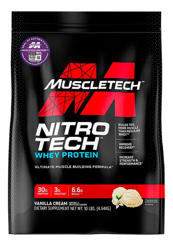 Proteína Muscletech Nitro Tech Performance 10 Lb Vainilla