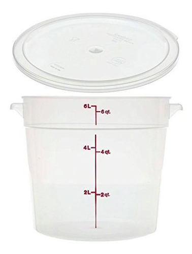 Cambro Rfs6pp190 - Contenedor Redondo De 6 Cuartos De Galón 