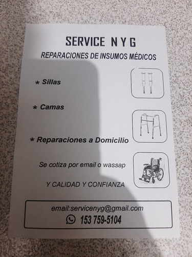 Reparacion De Sillas De Ruedas Nyg