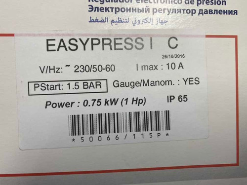 Imagen 6 de 7 de Tarjeta Electronica Easy Press Original Pedrollo 110-220 V.