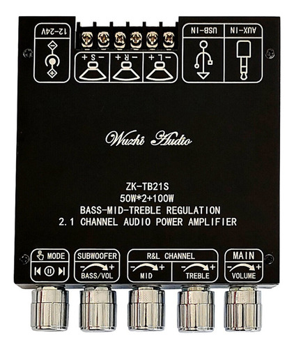 Placa Amplificadora Zk-tb21s, Amplificador Subwoofer 5.1