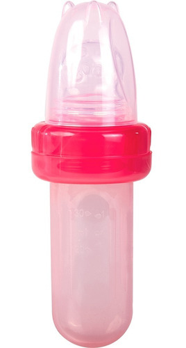 Imagem 3 de 4 de Kit Porta Frutinha E Colher Dosadora Rosa - Buba