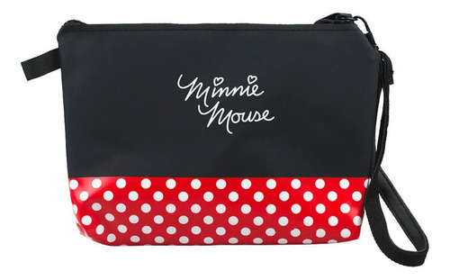 Necessaire Retangular Minnie Assinatura 15x3x21cm - Disney