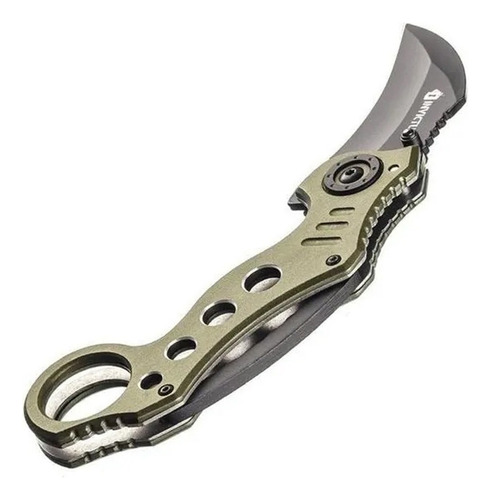 Canivete Karambit Shark Green Invictus Tático Defesa Pessoal Cor Verde