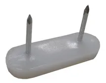Comprar Patin Deslizador Pvc Con Clavo Doble 45mm X 15mm X 100 Unid