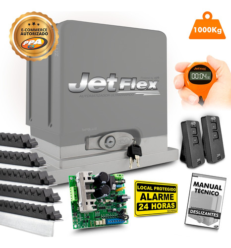 Kit Motor Ppa Dz Cube Jet Flex Condominium 5mt Portão 1000kg