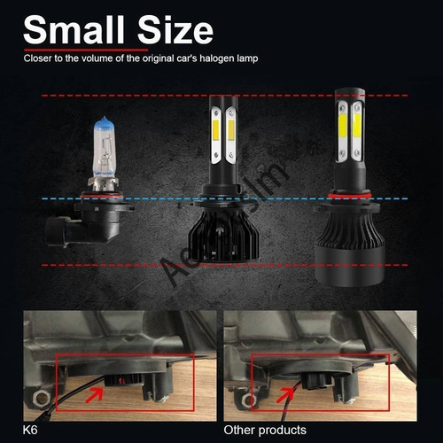 Kit De Luces Led De 4 Caras H7 H11 9005 9006 9012 8000k