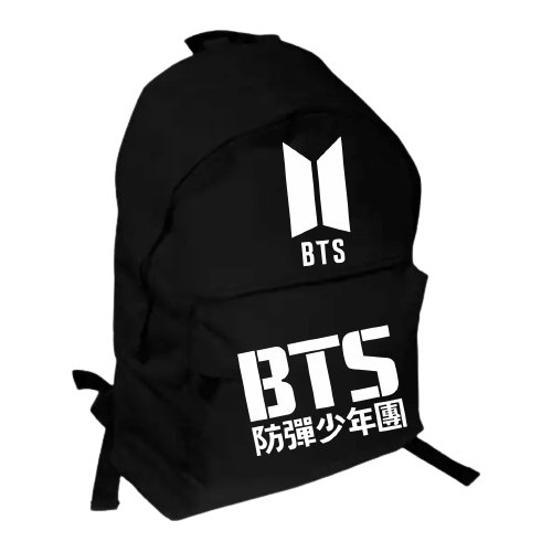 Mochila Negra De Bts