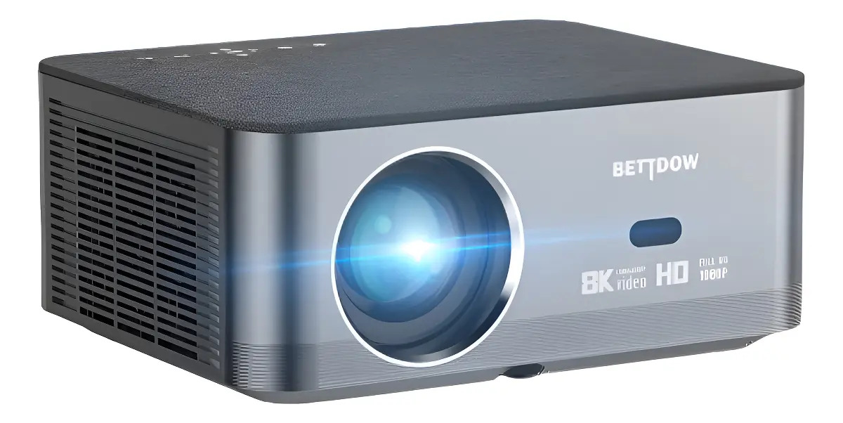 Projetor Bettdow 15000lm Full HD Wi-Fi 6 Bluetooth 5.0 Cinza-escuro