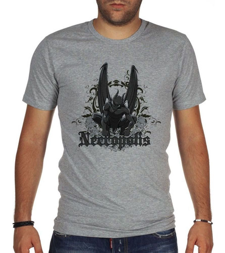 Remera De Hombre Necropolis Gargola Alas Cuernos Art