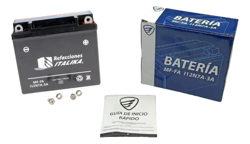 Bateria Italika I12n7a-3a Rt200 Ex200 Dm200 Ft200 F06010050