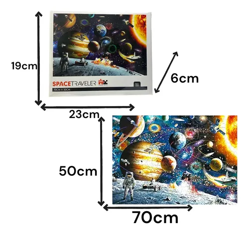 Bimkole Puzzle De 1000 Piezas Del Planeta Universo – Medidas 80x41 Cm, Cartón De Alta Calidad, Decoración Artística, Regalo Para Adultos Y Niños