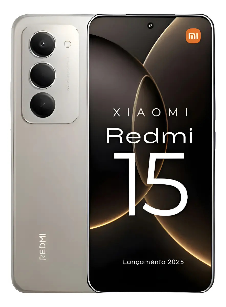 Fone + Xiaomi Redmi 15 256gb 8gb Ram 2025+brinde Cor Cinza