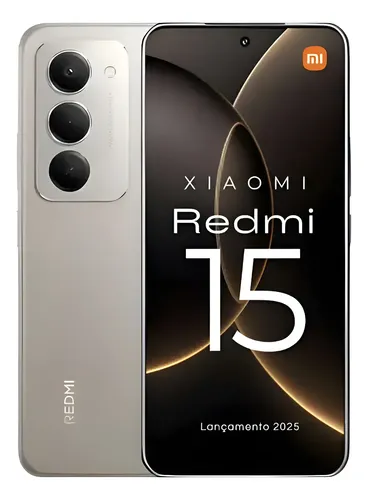 Fone + Xiaomi Redmi 15 256gb 8gb Ram 2025+brinde Cor Cinza