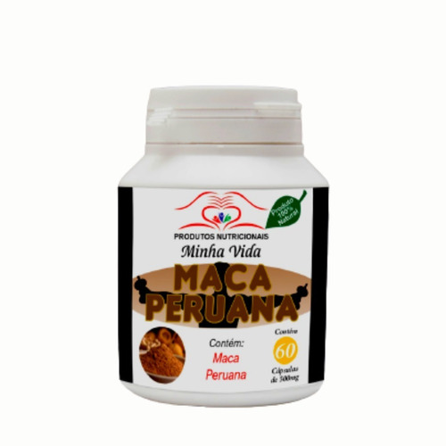 Maca Peruana Pura 60 Cáps 100%natural Envio Imediato+brinde!