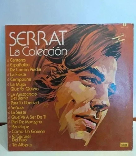 Vinilo Joan M Serrat Grandes Éxitos, Penélope, Fiesta, Saeta