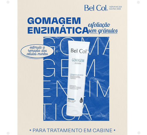 Bel Col Gomagem Enzimática Esfoliante Sem Grânulos 120g Momento De Aplicação Dia/noite Tipo De Pele Todo Tipo De Pele