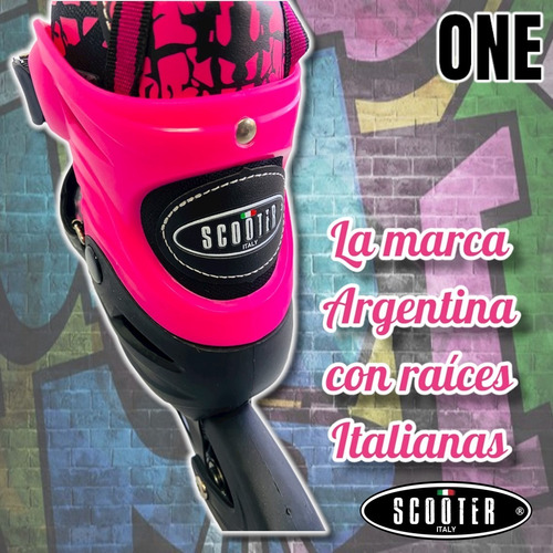 Imagen 5 de 10 de Rollers Extensibles Scooter Italy One Profesional Aluminio X