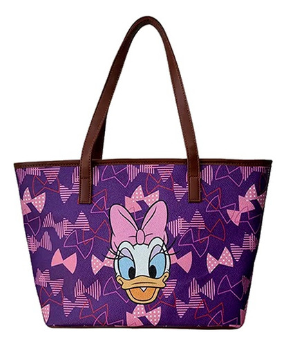 Bolsa Tote Estampada Daisy Duck Disney Original Coquette