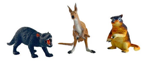 Animales 6 Unidades Australia Canguro/casuarius/tasmania/koa