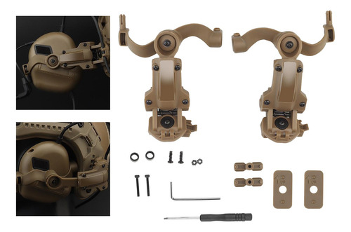Accesorio De Riel Para Casco, Resistente, Fácil De Caqui