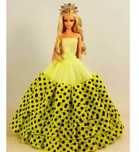 Kit com 5 Vestidos de Festa Para Bonecas - Compatível com a Marca Barbie -  Brinquedo Roupa Boneca no Shoptime