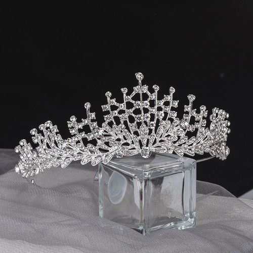 Tiara De Cristal Com Coroa De Noiva