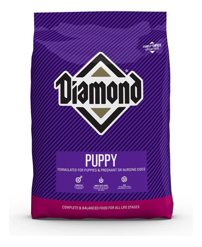 Alimento Diamond Super Premium Puppy para perro cachorro todos los tamaños sabor mix en bolsa de 40lb