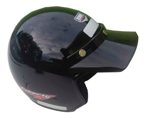 Capacete Preto Aberto S/ Viseira Liberty 2 Two Tam 56 58 60