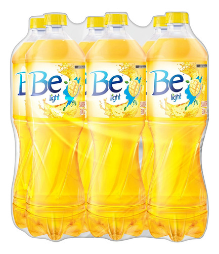2 Pzs Be Light, Agua Embotellada Saborizada, Sabor Mango, Co