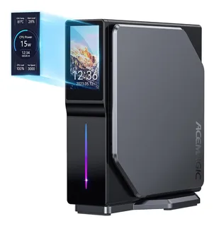 Mini PC Acemagic S1 Intel Alder Lake N100 16GB de RAM - 1TB Windows 11, Color negro