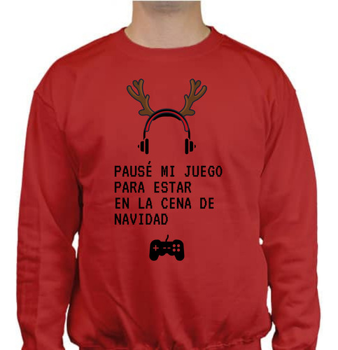 Sudadera Gamer Para Navidad-- Ugly Sweater - Reno