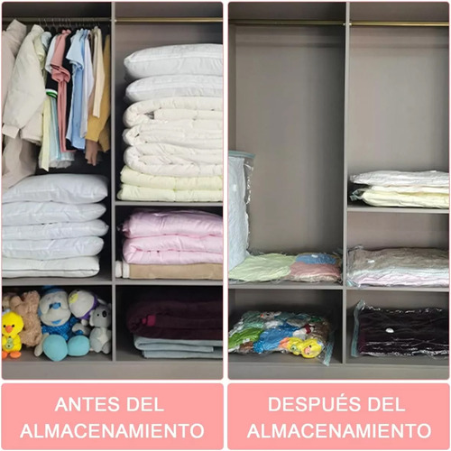 Bolsas Al Vacio Bolsas Para Comprimir Ropa Con Bomba 13 Pzas