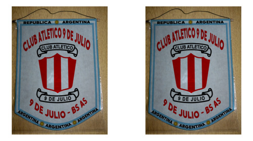Banderin Mediano 27cm Club Atlético 9 De Julio