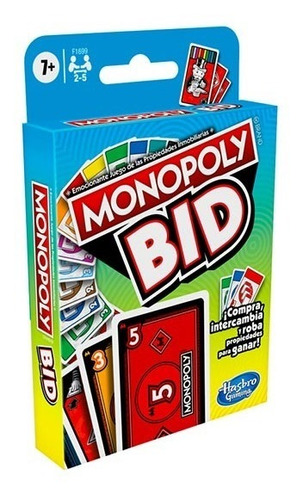 Juego De Cartas Monopoly Bid