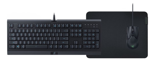 Combo Level Up Bundle Teclado Mouse Y Padmouse Razer 3 En 1 Color del teclado Negro