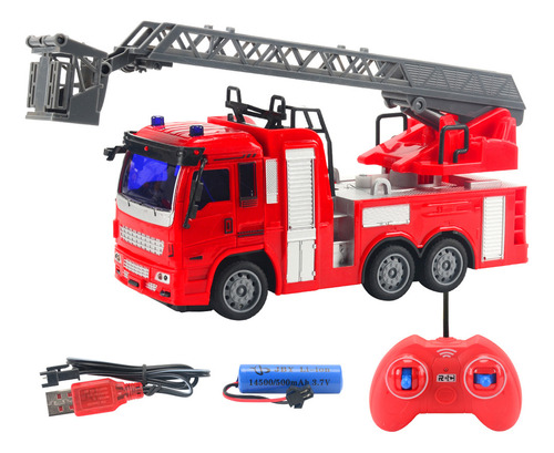 Camión De Bomberos Con Control Remoto Inalámbrico Modelo Eng