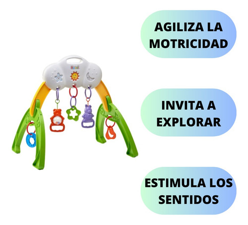 Imagen 5 de 6 de Gimnasio Con Sonajeros Para Bebé Rondi Activity Gym