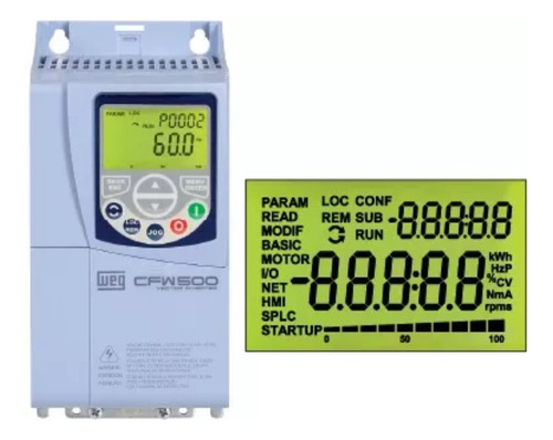 Inversor De Frequência Weg Cfw500 3cv 220v 9,6a 15572689 Tri